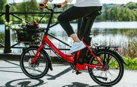 Alternative view of Ecoride Flexer AXS FOLD H3-Front 3-vxl Röd 20'' Dam 2023