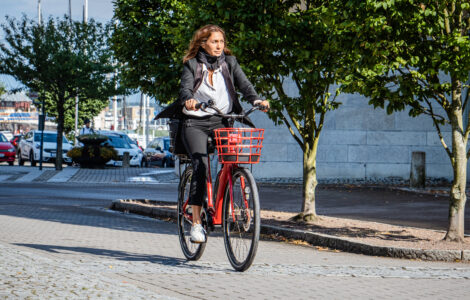 Alternative view of Ecoride Ambassador AXS M5 E5000 5-vxl Röd Dam 2023