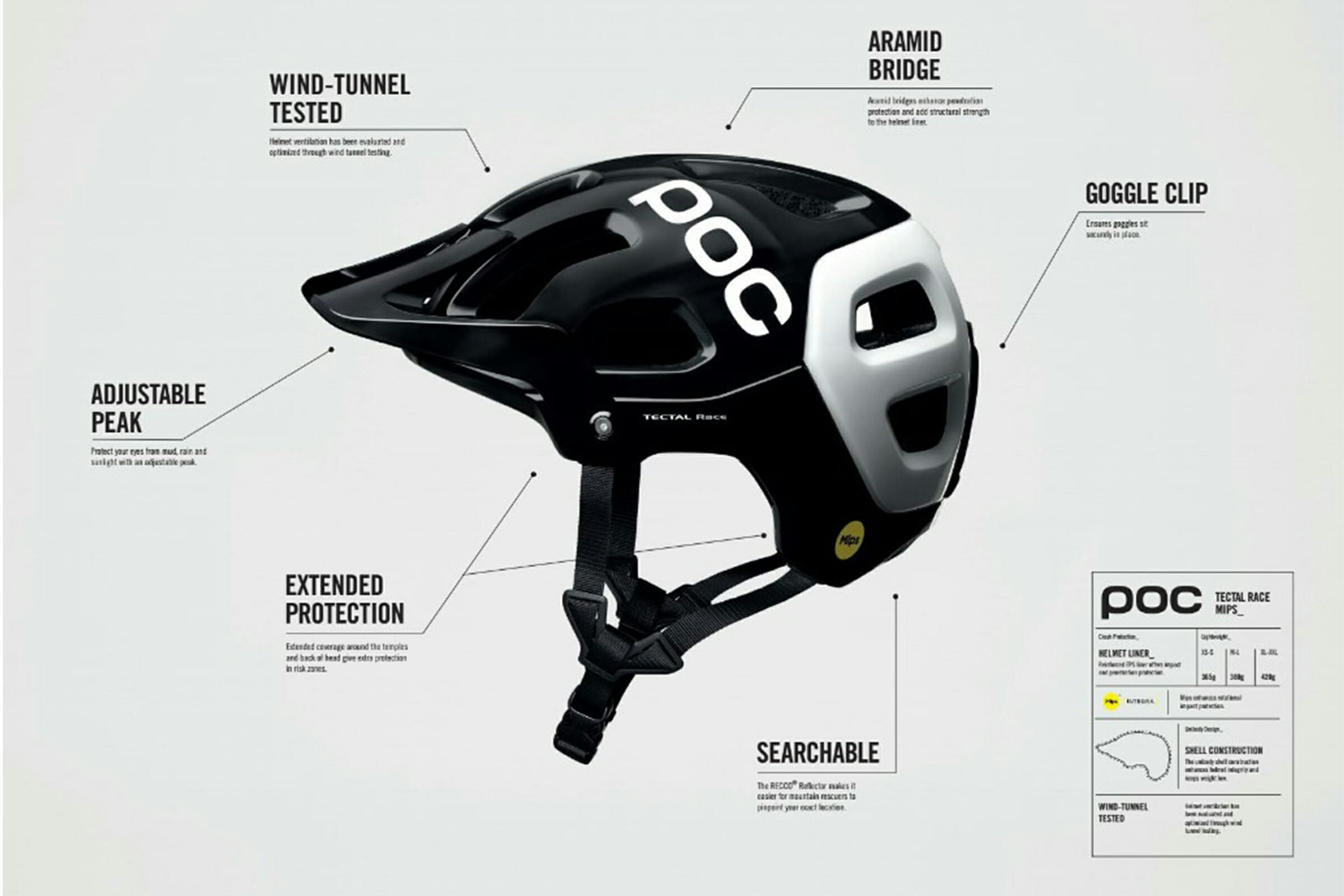 Poc Hjälm Tectal Race Mips Red/White Matt - Bild 7