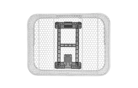 Alternative view of Electra Honeycomb Low Profile MIK-korg bak, Svart 38x28x13cm