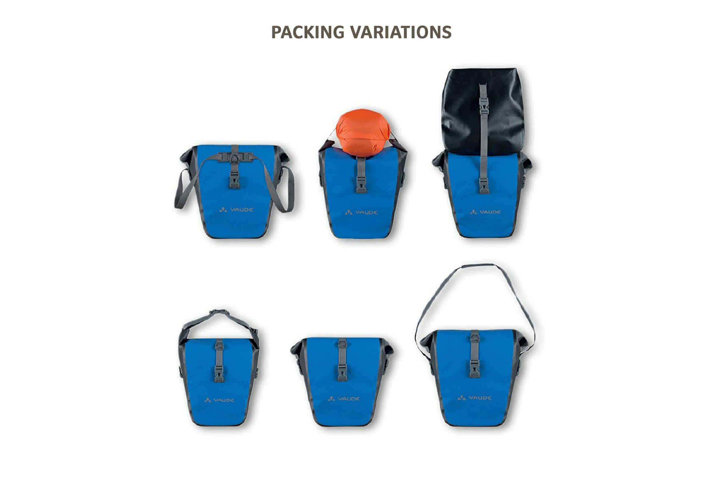 Vaude Aqua Back Par Cykelväska Röd - Bild 6