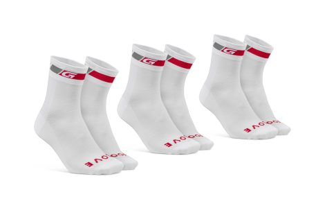 GripGrab Classic Regular Cut Strumpor 3-pack Vit