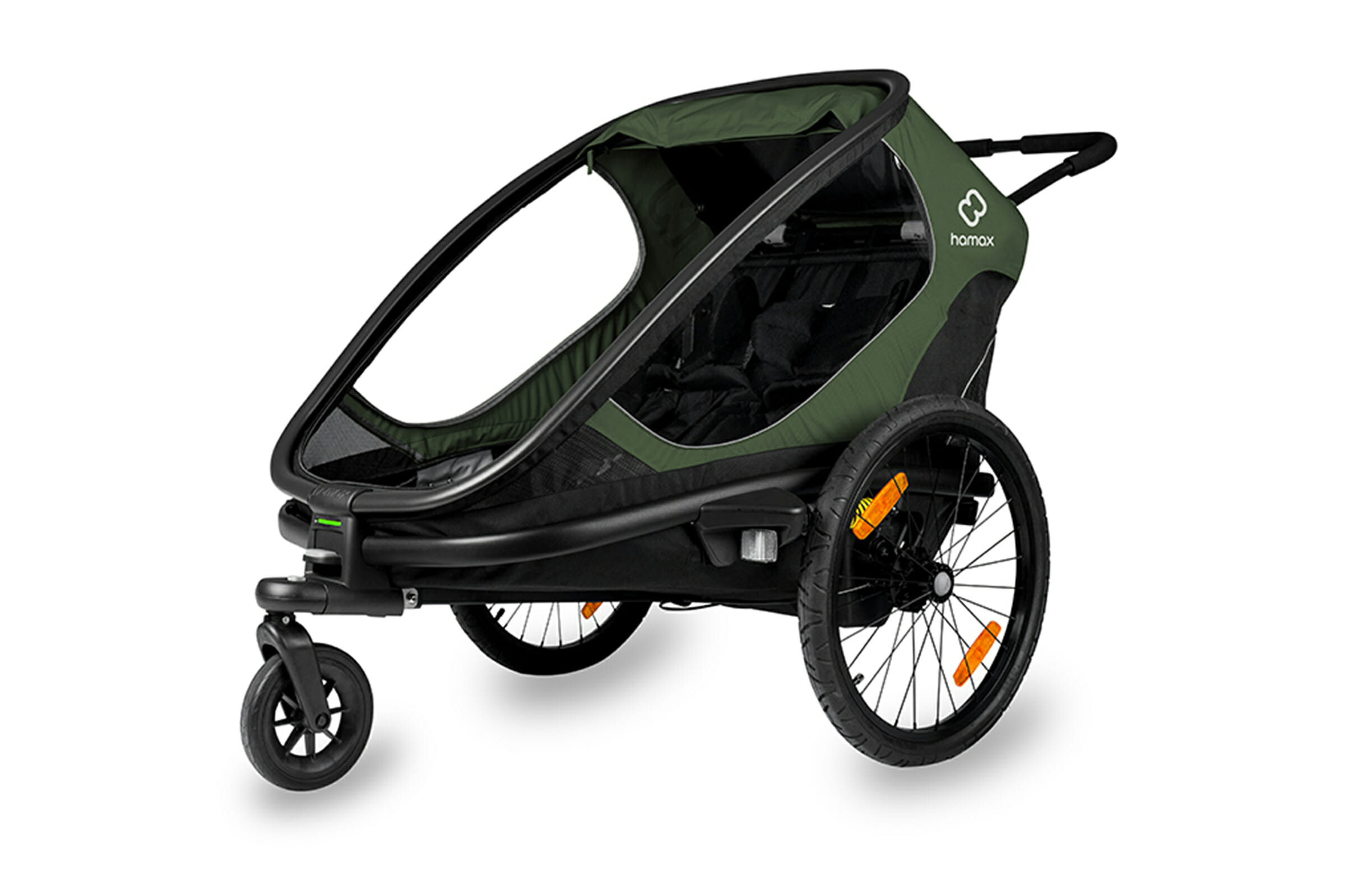Hamax Outback Cykelvagn Grön/svart - Bild 3