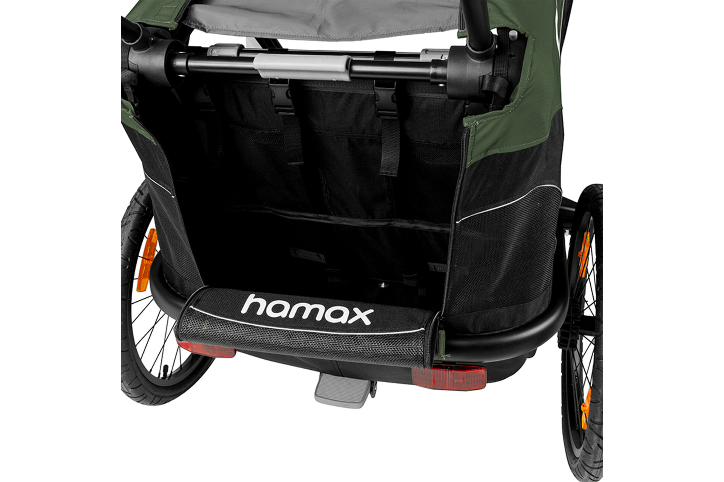 Hamax Outback Cykelvagn Grön/svart - Bild 6