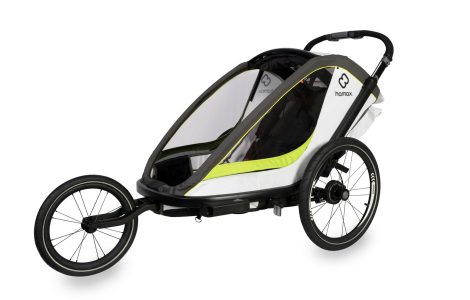 Alternative view of Hamax Breeze Cykelvagn Vit/Grön