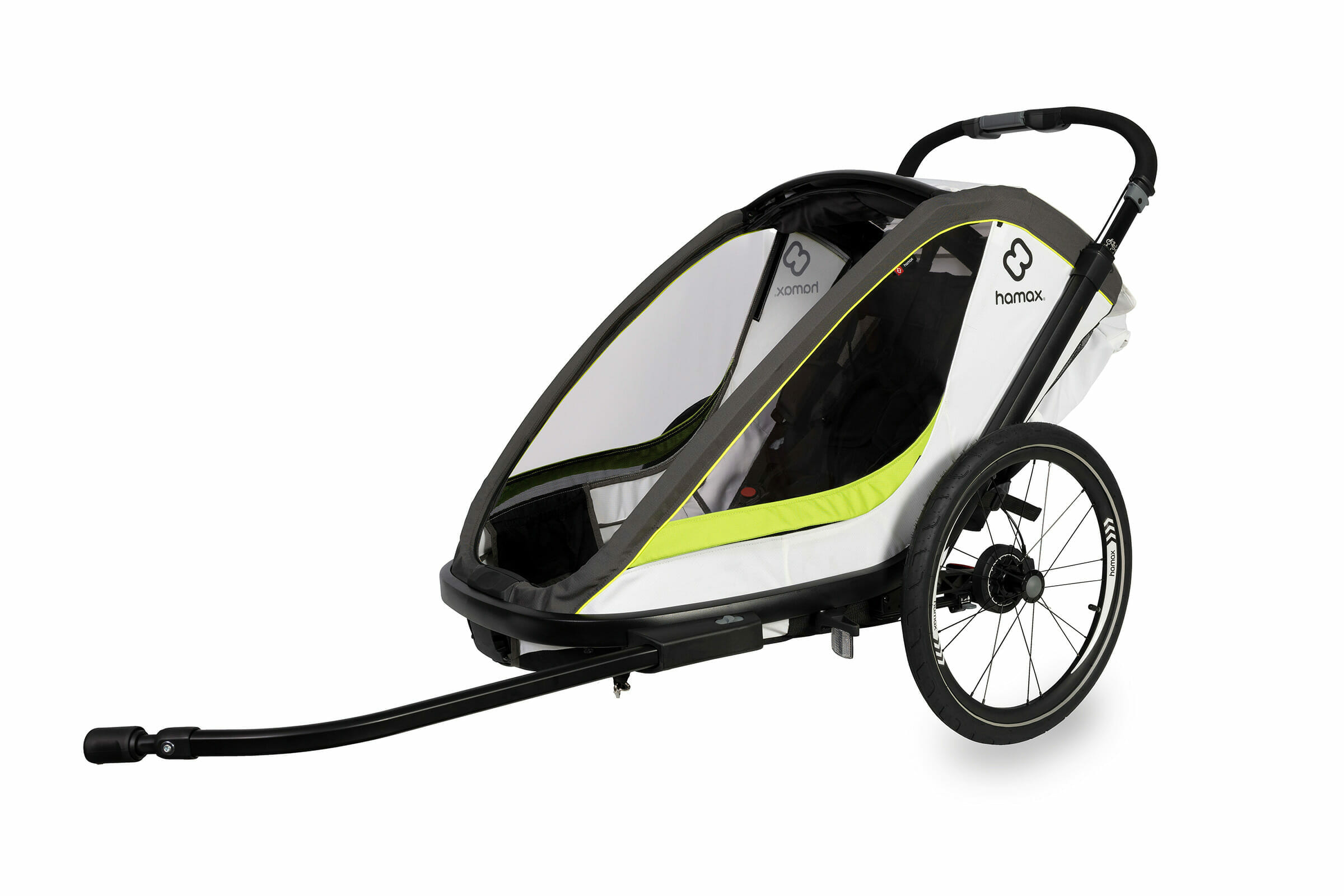 Hamax Breeze Cykelvagn Vit/Grön