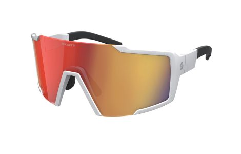 Scott Glasögon Shield White matt/Red chrome