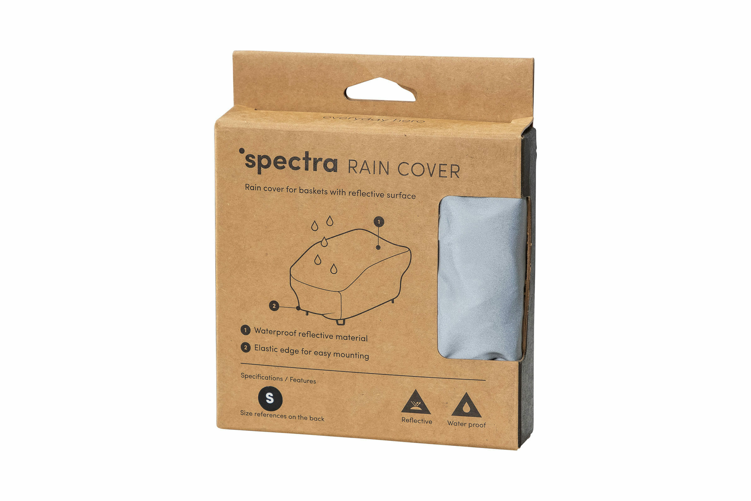 Spectra Regnskydd för Maxi Korgar Silver