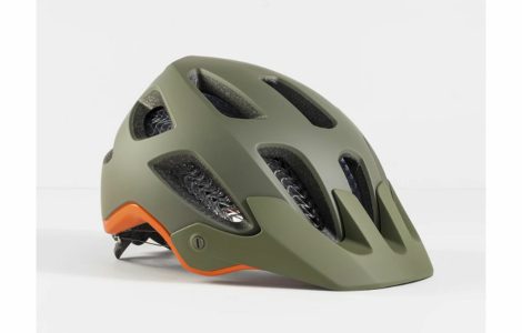 Alternative view of Bontrager Hjälm Rally WaveCel Olive Grey/Roarange