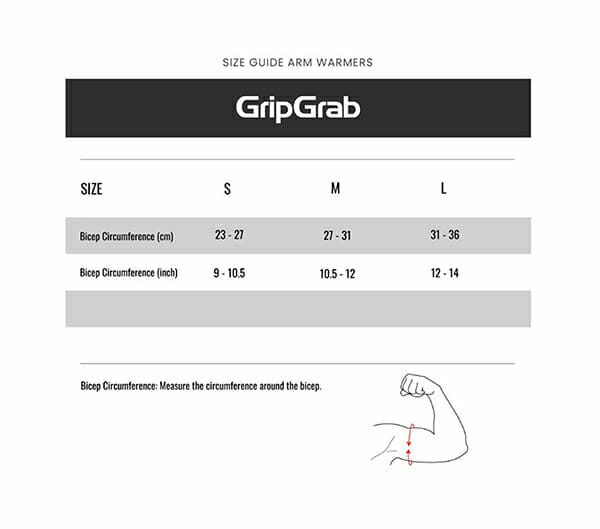 GripGrab Classic Thermal Arm Warmers Black - Bild 6