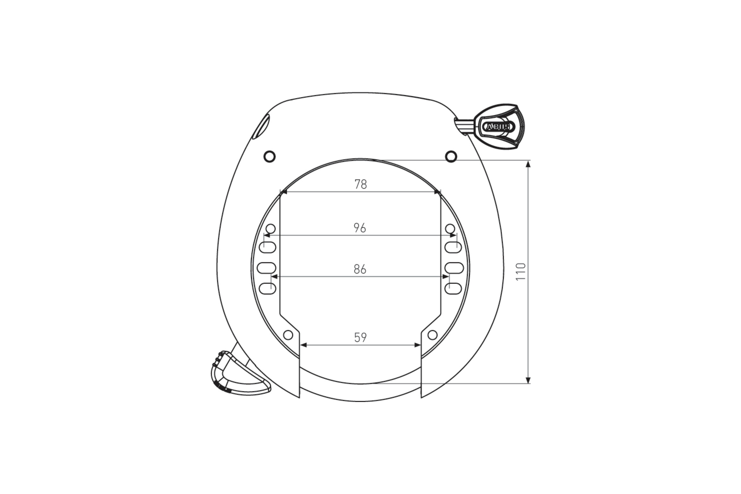 Abus Ramlås 5755L Shield X-Plus Onekey - Bild 3
